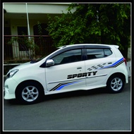 Cutting Stiker Agya Mobil Ayla Variasi Yaris Aksesoris Jazz Body Mobil brio Keren Terbaru Minimalis