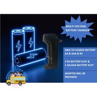 CHARGER bateri cas semula / Battery Charger Case / AA & AAA & 9V Battery Rechargeable Charger