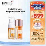 PAPA FEEL 5D Peptide Repair Eye Cream 15g+3X Retinol Serum 20ml Anti-Aging 2-IN-1 Set | Brighten Dar