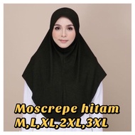 TUDUNG SARUNG MOSCREPE SIZE BESAR - M L XL XXL XXL 3XL