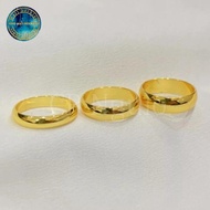 Cincin model polos emas asli 24k berat 2 gram