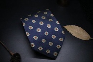 藍色復古花紋真絲領帶/商務正裝禮服necktie