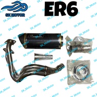 PROFORMANCE Kawasaki ER6 Racing Exhaust Muffler Ekzos