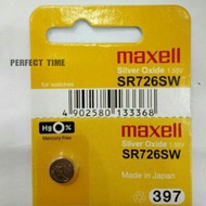 MAXELL SR726SW 397 ORIGINAL BATTERY JAPAN SR726SW 397