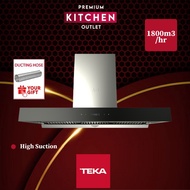 TEKA LINEA DHW 90 T0 Decorative Glass Hood + 2 Burners Induction Hob HIC7322S | VTCM 700.3