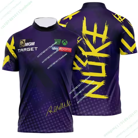 2026 PDC World Darts Championship Luke Littler The Nuke Jersey Darts Enthusiasts Sports 3D Quick-dry