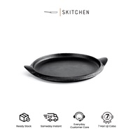 Skitchen Cast Iron Palermo Pan Griller/Premium Cast Iron Pan/Cast Iron Pan