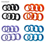 riseskyof 8Pcs Luggage Wheels Protector Silicone Luggage Accessories Wheels Cover For Most Luggage Reduce Noise For Travel Luggage Nice
