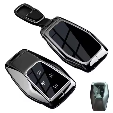 Zinc Alloy Car Key Case Cover Shell Protector Fob Holder for GAC Toyota Bozhi 7 BZ7 2026 NFC Card Ke
