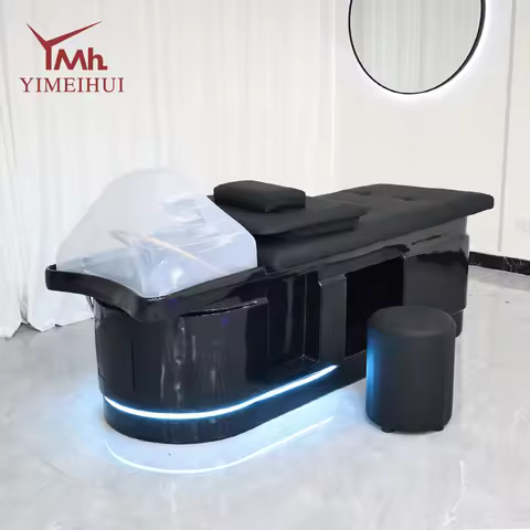 Japanese Head Spa Bed with Water Circulation & Fumigation for Salon,Spa Hair Washing Massage Bed,1-Y