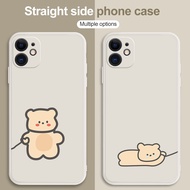 Cartoon Cute Bear Simple Funny Couple Case For Huawei P20 P30 P40 P50 Pro Plus Mate 10 20 30 Pro P20 P30  Lite Nova 4E