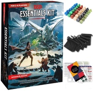 Dungeons and Dragons Essentials Kit - Starter Set Extra 6 Dice Sets, Flannel Bags, Master Screen, Fi