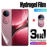 3in1 Vivo V50 Lite Full Transparent Hydrogel Soft Film Screen Protector For Vivo V50Lite V40LiteCame