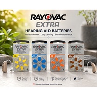 Rayovac Extra Hearing Aid Battery (6pcs per pack) - PR44 (675)/PR48 (13)/PR536 (10)/PR41 (312)