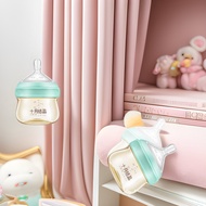 Botol Mini Bayi Kristal Oktober Baru Lahir Berkaliber Lebar PPSU Kapasiti Kecil 90ml Anti-kolik taha