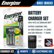 ORIGINAL ENERGIZER RECHARGEABLE POWERPLUS 2000MAH / 700MAH BATTERY 2AA / 4AA / BASE CHARGER & BATTER