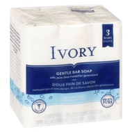 Ivory Original Bar Soap ไอวอรี่ สบู่ทำความสะอาดผิวหน้าและผิวกาย สูตร ธรรมชาติ 3ก้อน 90g.