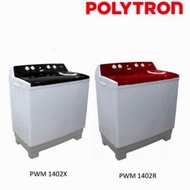 Mesin Cuci2 Tabung POLYTRON PWM1402 14kg