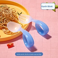 MONLEYTA | Thìa học ăn cho bé 1 tuổi Chất liệu nhựa Đồ dùng ăn uống cho trẻ sơ sinh và trẻ em Thiết