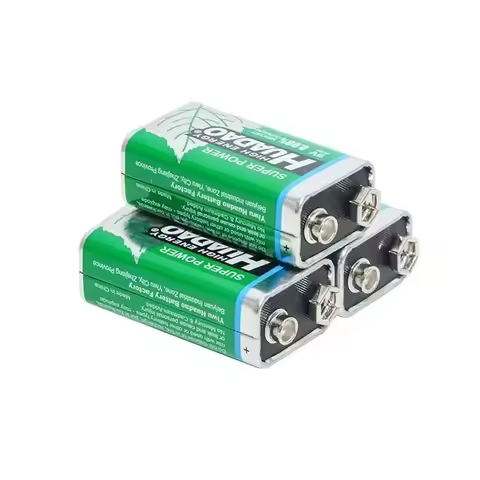 1100mAh 9V Battery Dry Cell 6F22 9 Volt Disposable Carbon Battery for Microphone Multimeter Smoke Al
