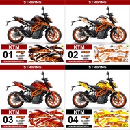KTM DUKE 250 Semifullbody Decal Striping Sticker AR01 Variation All ready