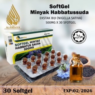 Baraka 30pcs Haba Sina Habbatus Sauda Soft Gel Black Seed Capsule | Alfirdous | Makanan Sunnah | Ori