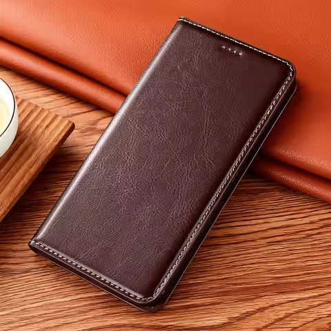 Genuine Leather Skin Flip Wallet Book Phone Case Cover For Cubot KingKong King Kong X AX ES Ace Powe