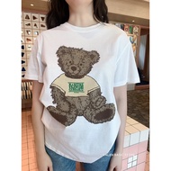 S-5XLMARI Teddy bear T-Shirt “ เสื้อยืด รุ่นใหม่ แบรนด์ดัง ดีเทลสกรีนลายน้องหมี น่ารักมากกกๆ valen