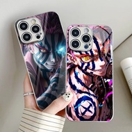 demon slayer akaza 04 Silver Electroplated Glass Phone Case For Iphone 16 16e 15 Pro Max 14 13 12 Mi