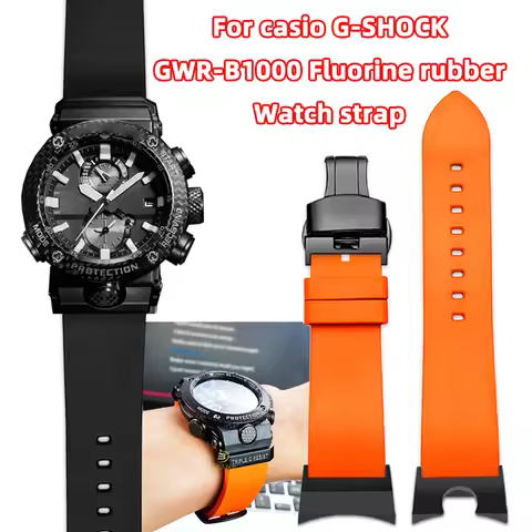 Replacement Rubber Strap for Casio GWR-B1000 Gulfmaster 5588 | Waterproof Sports Watch Band | G-Shoc