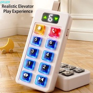 ORNER Numbers Elevator Toy, Numbers Design Educational Button Button Sensory Board, Button Toy Senso