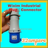 ❁ ✢ ☸ Wixim Industrial Plug -Connector 32A, BIR REGISTERED ®