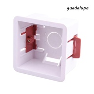 GUADALUPE Wall Socket Cassette, Embedded Install White Gypsum Board Lining Box, Thicken Junction Box