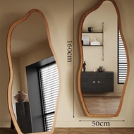 Alive กระจกตั้งพื้น กระจกยาว  (กรุณาอย่าสั่งรวมกับสินค้าตัวอื่น)สไตล์วินเทจกรอบไม้  ส่องได้เต็มตัว E