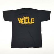 Vtg 80S Fm 106 Wele Country Music Radio Men'S Retroblack