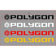 Cutting sticker Sepeda Polygon Sepasang Kiri Kanan Stiker Sepeda MTB Polygon