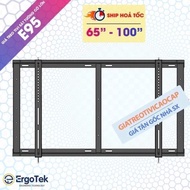 ErgoTek E95 65 - 75 - 85 - 100 Inch Wall Mount TV Mount - Thick Fixed TV Mounting Frame