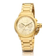 Max Artisan Classic Chronograph Gold Steel Bracelet Mens Watch 44mm 5-MAX575