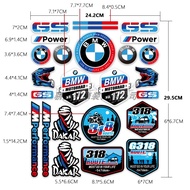 Suitable for BMW GS Waterproof Sunscreen Reflective Car Sticker BMW Logo Sticker Scratch Cover Helme