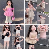 Girls' clothes, single set for girls to wear to school at home, size 8-27kg