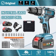 Cordless Impact Drill Hammer Drill 766VF Multifunction Electric Drill Cordless Screwdriver Set Hand 