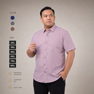 KEMEJA Men's Striped Shirt BIG Size 3xl 4xl Comfortable Jumbo Shirt 5xl 7xl 9XL