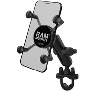 RAM MOUNTS (ชุด)ตัวจับมือถือ X-Grip®พร้อมอาร์มกลางและฐานตัวยูสำหรับแฮนด์ 0.5"-1.25" RAM-B-149Z-UN7U