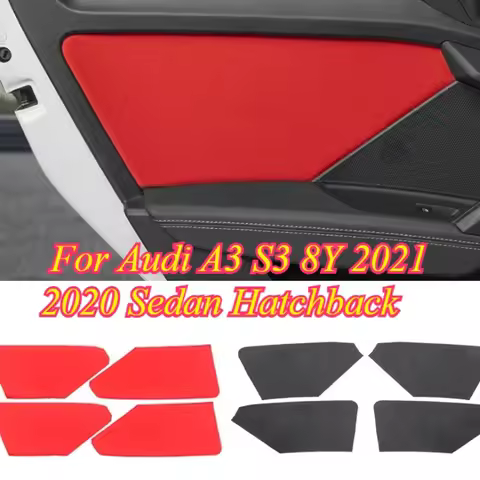 Anti-kick Sticker For Audi A3 S3 8Y 2021 2020 Sedan Hatchback Vehicle Door Car Interior Accessories