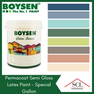 BOYSEN Permacoat Semi-Gloss Acrylic Latex Paint 4L  Special Colors