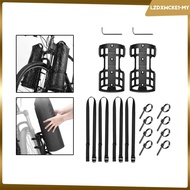 [lzdxwcke2] Bike Cargo Cage Bike Front Carrier Rack for Folding Bike Mountain Bike 2 Set