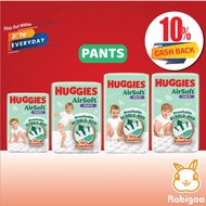 [CASHBACK 10%] Huggies AirSoft Pants Super Jumbo Pack Diapers - ALL SIZE