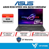 ASUS Laptop ROG STRIX G16 G614J-UN3548W ECLIPSE GRAY i5-13450HX RTX4050 6GD6 16GB DDR5 1TB 16" 165Hz