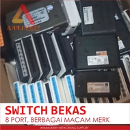 Switch Hub 8 Port Ethernet Unmanaged Desktop Switch Internet 10/ 100Mbps