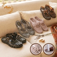 Jelly Sandals Comfortable Casual PVC Buckle Mules Flat Shoes 36/s41 Balance 607-1A